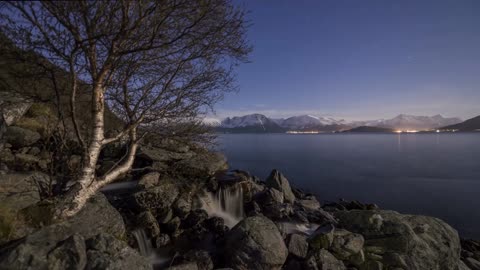 time lapse from norwegian coast