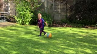 Footballer Tyke Takes Out the Camera