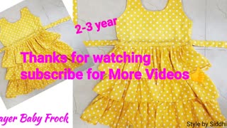 Sewing baby frock