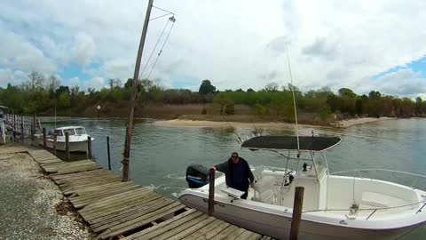 Coming back into Greenvale Creek from the Rappahannock River