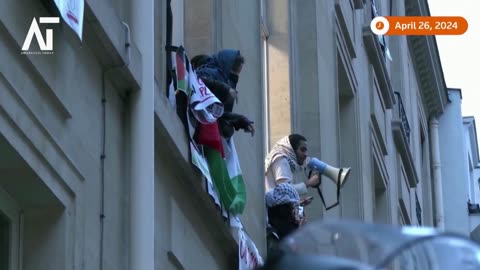 Pro Palestinian Protest at Sciences Po Students Occupy University Amid Gaza War | Amaravati Today