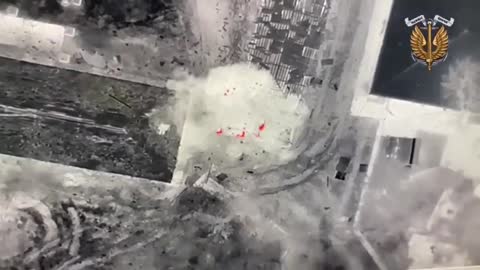 Ukrainian UAV Drops Explosives On Russian Fighting Vehicles