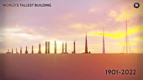 EVOLUTION of WORLD'S TALLEST BUILDING_ Size Comparison (1901-2022).