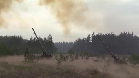 Ukraine War - Combat operation of Malka high-power self-propelled artillery crews