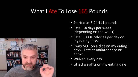 What i ate to lose 165 pounds ( with alternate day fasting)