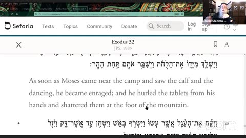 Ki Tisa: Exodus 30:11 - 34:35 Chat with Rabbi Shlomo Nachman, BeitEmunah.org