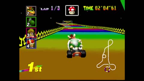 Mario Kart 64 (mk64) Special Cup 50cc (Bowser) no commentary