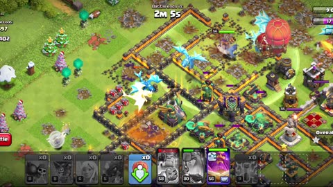 Clash of Clans Attack Strategy 3 Stars Easy Wuth Queen Walk + Electro Dragon