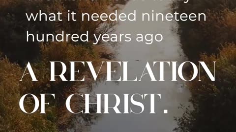 THE REVELATION OF CHRIST