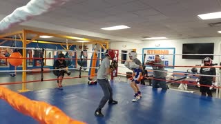 Joey boxing Tino 12/23/21