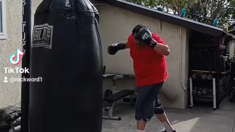 500Lb Punching Bag Workout Part 15.