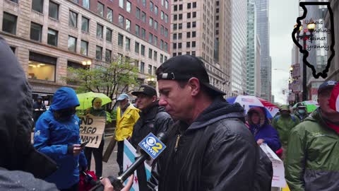 City of Chicago Rally held by FOP against Mandates and for Union rights