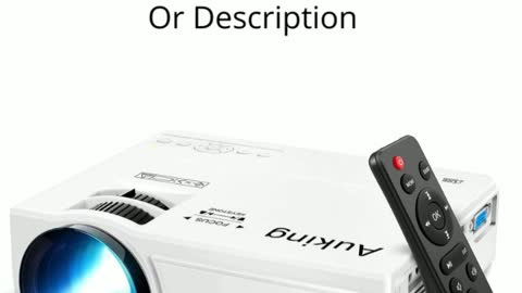 AuKing Mini Projector 2022 Upgraded Portable Video-Projector,