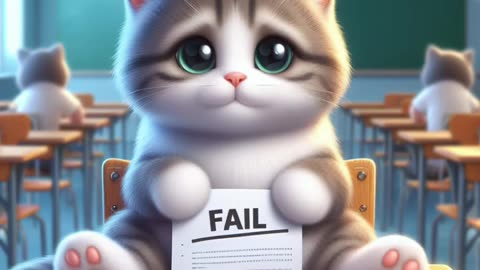 The story of the cat's failure at school