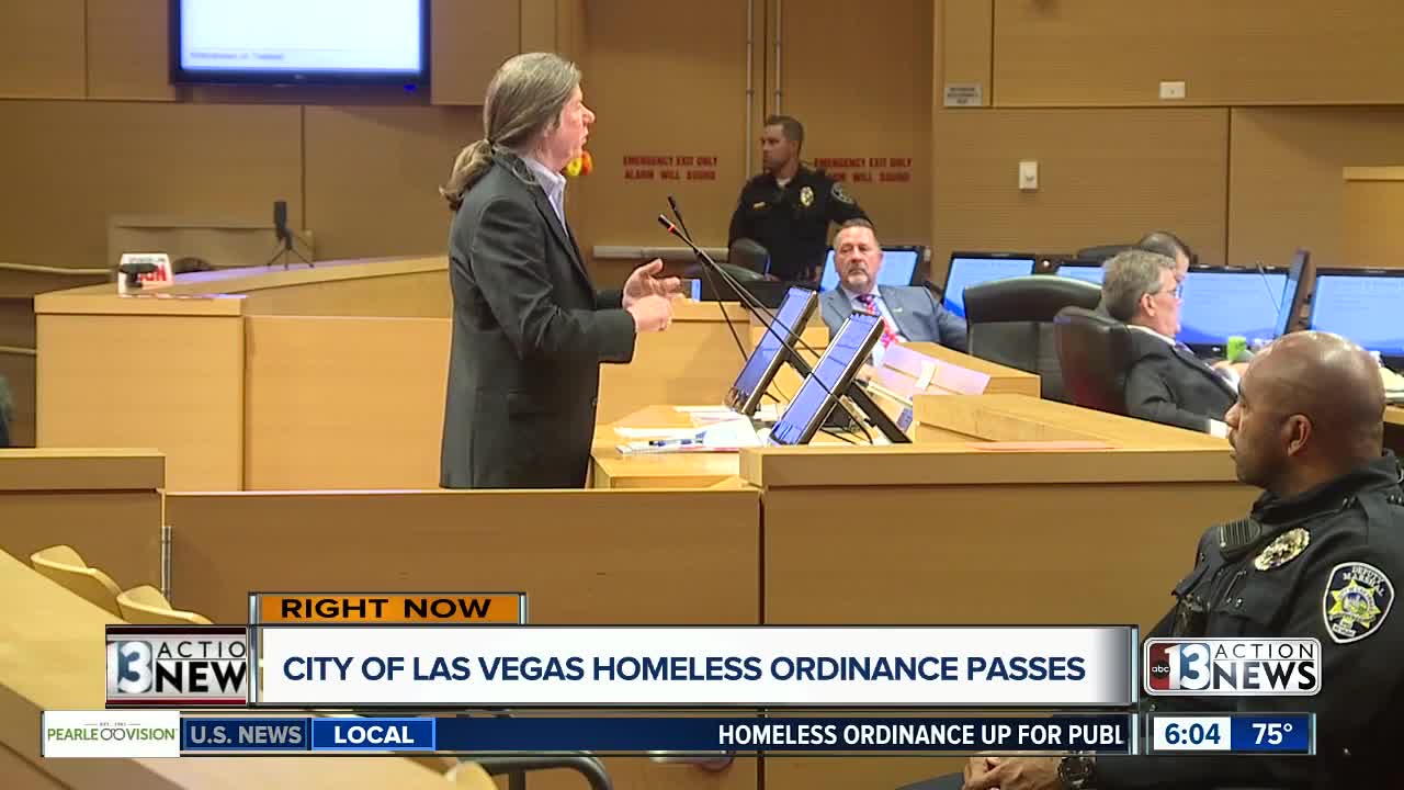 City of Las Vegas homeless ordinance passes