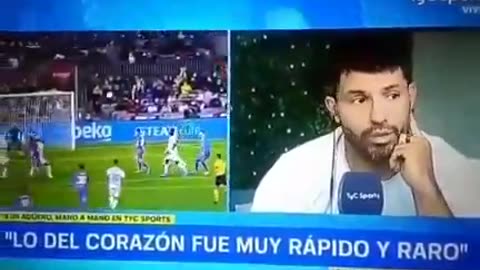 El Kun Agüero reconoció hoy, en una entrevista que la VACUNA le genero problemas de salud