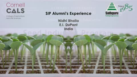 Nidhi Bhalla, E.I. DuPont, India, Alumni-Seed Industry Program