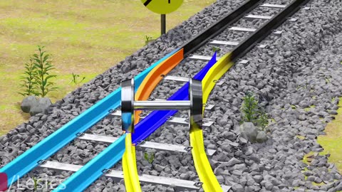 How do trains change the tracks