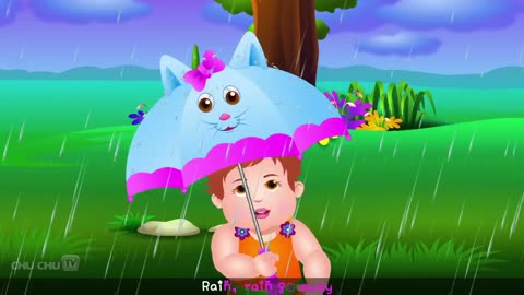 Rain , Rain , Go Away Nursery Rhymes With Lyrics _ Cartoon Animation Rhymes & Songs For Children