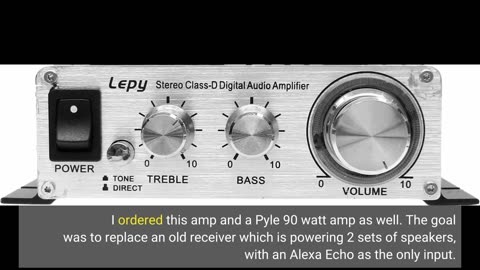 Lepy LP-2020A Class-D Hi-Fi Digital #Amplifier with Power-Overview