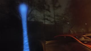 Lantern beam in the fog