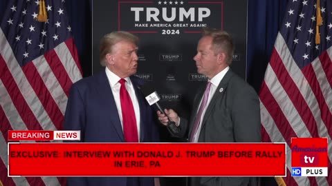 EXCLUSIVE: Interview With President Donald J. Trump Before Save America Rally - 7/29/2023