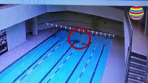 A Cleaner saves drowning swimmer at gym pool