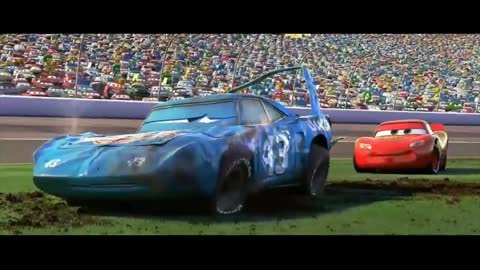 Cars 2006 Climax Race Smooth Pit Stop scene