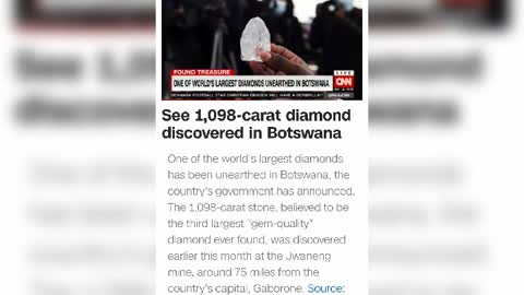 World Largest Diamond Botswana June 2021