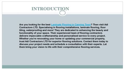 Looking for the best Laminate Flooring in Canning Town