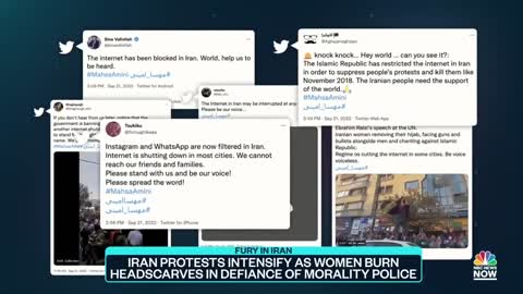 Iran Protests Intensify As Women Burn Headscarves In Defiance Of Police