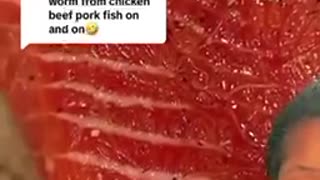 Cancer and parasites in store bought meat and fish.
