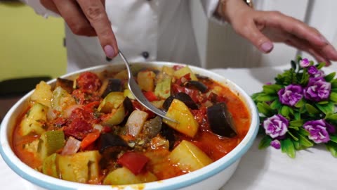 NOW I don't fry or boil vegetables anymore - Greek Briam recipe - baked vegetables | GreekCuisine