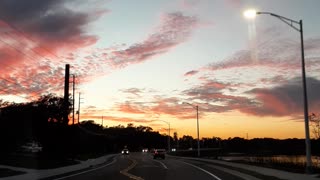 Driving home enjoying an awesome Florida Sunset