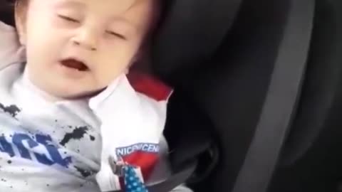 Watch the specific second this child in a real sense sings himself to rest