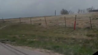 Truck Almost Flipped By Storm