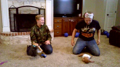 Dad And Son Blindfolded Diaper Changing Challenge