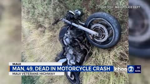 Motorcyclist dies after colliding into SUV on Maui Veterans Highway