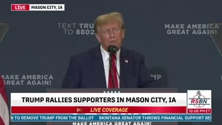 FULL SPEECH: Trump to speak at IA Commit to Caucus Rally in Mason City - 1/5/24