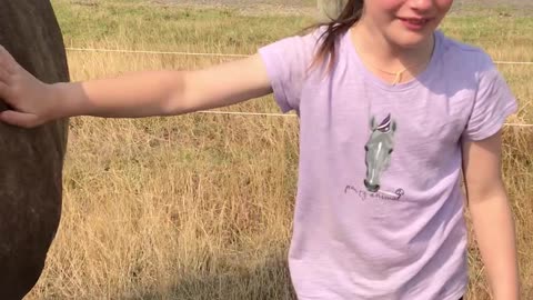 Girl Sheds Tears of Joy over Her Horse