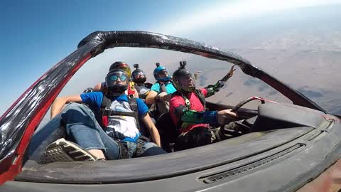 Skydiving in a Car