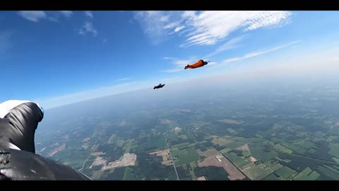 First solo freefall and wingsuit jump over WNY Skydiving