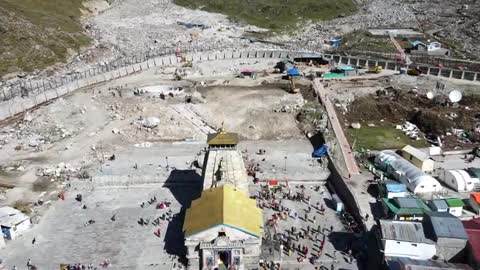 Kedarnath drone view