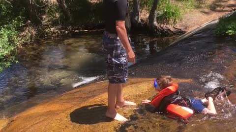 Brush creek natural slide in sequoia national forest (3of3)