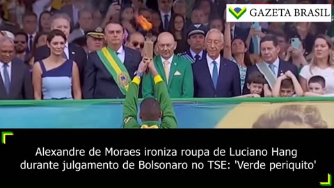 Alexandre de Moraes ironiza roupa de Luciano Hang durante julgamento de Bolsonaro no TSE
