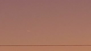 Fiery Orange Streak of light across the sky. UFO?? Plane?? Cool!