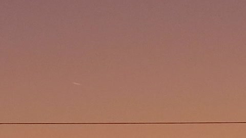 Fiery Orange Streak of light across the sky. UFO?? Plane?? Cool!