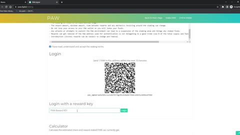 How to Stake PAW