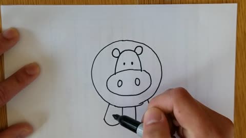 How To Draw Hungry HIPPO (when kids are stuck at home)