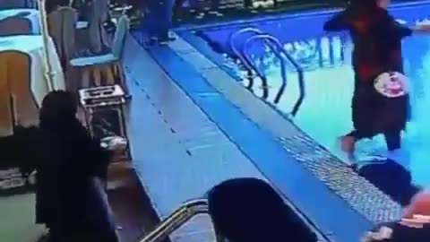 Walking By The Pool Fail